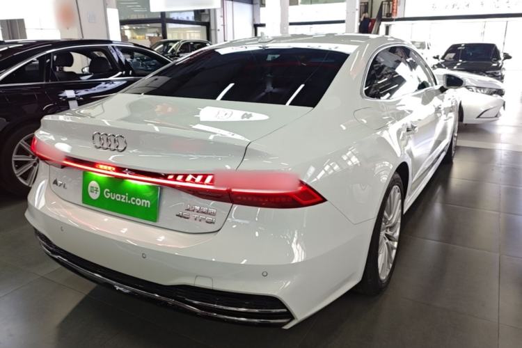 Used Audi A7L 2022 45 TFSI S-line Dream-Building Crystal Flow Package Rear Right 45 Deg
