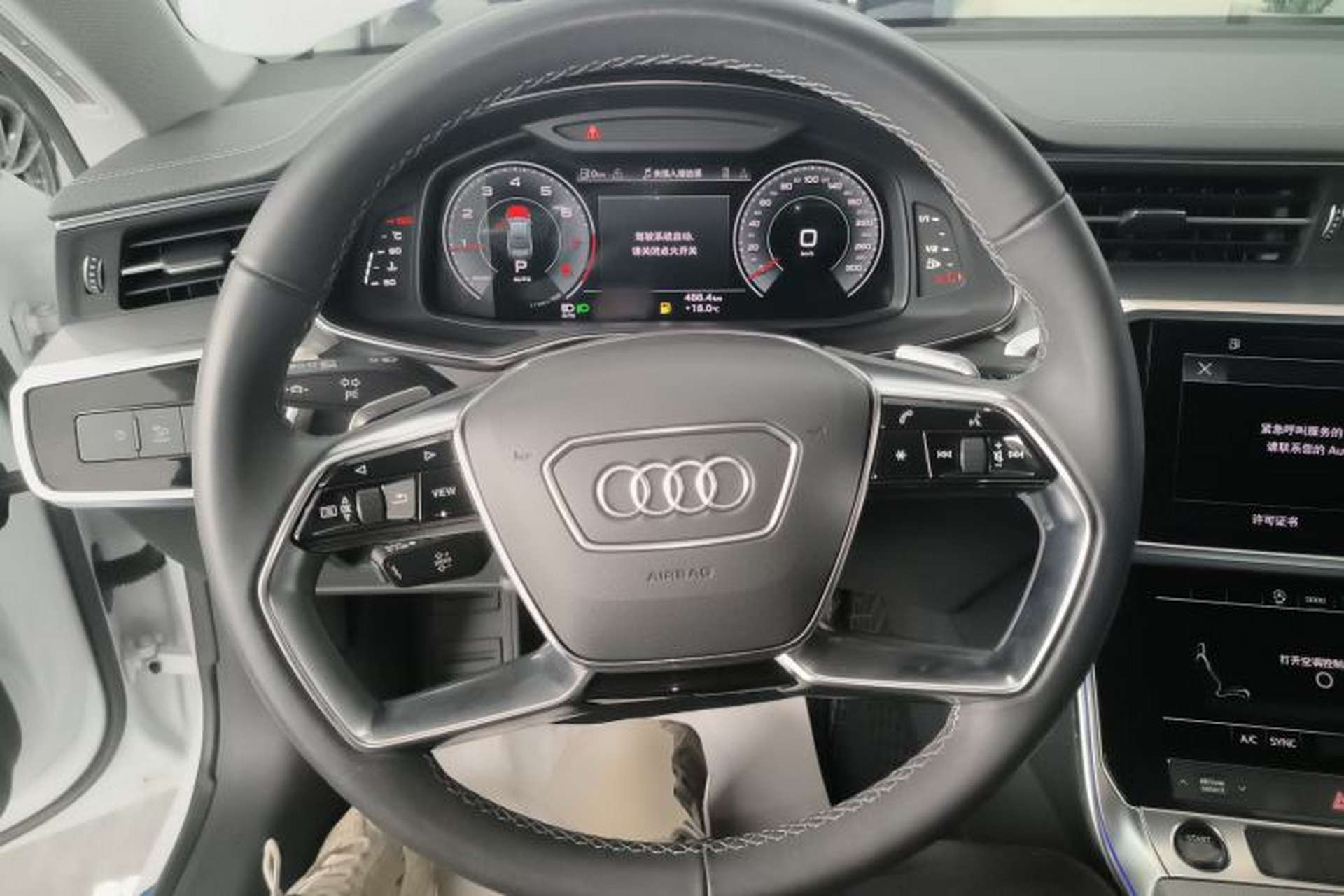 Used Audi A7L 2022 45 TFSI S-line Dream-Building Crystal Flow Package Steering Wheel