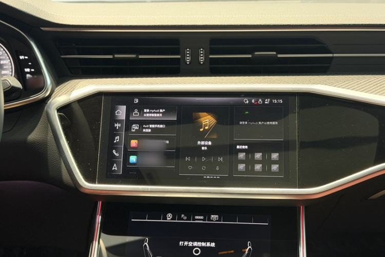 Used Audi A7L 2023 45 TFSI quattro S-line Black Warrior Edition Audio And AC Panel