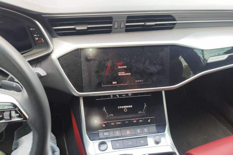 Used Audi A7L 2023 45 TFSI quattro S-line Black Warrior Edition Audio And AC Panel