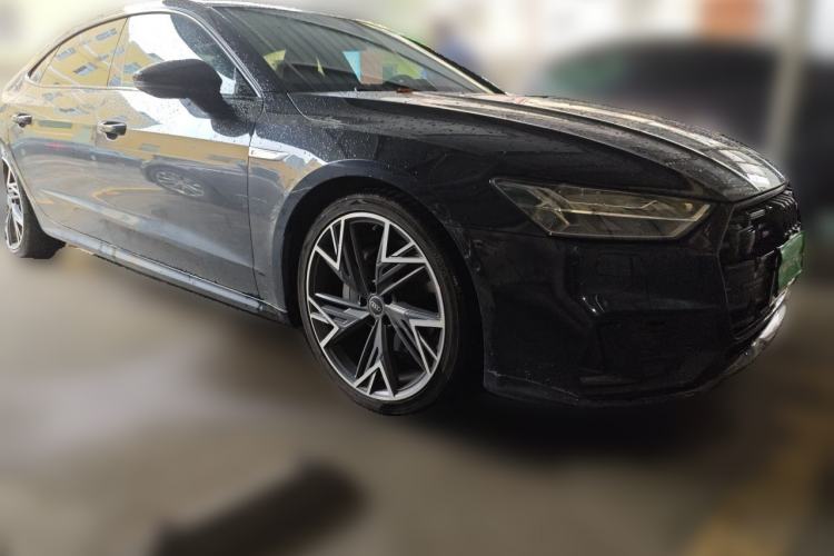 Used Audi A7L 2023 45 TFSI quattro S-line Black Warrior Edition Front Right 45 Deg