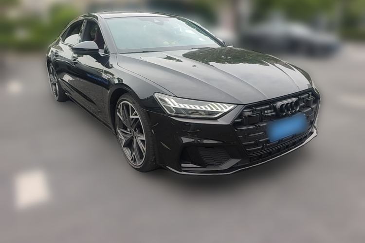 Used Audi A7L 2023 45 TFSI quattro S-line Black Warrior Edition Front Right 45 Deg