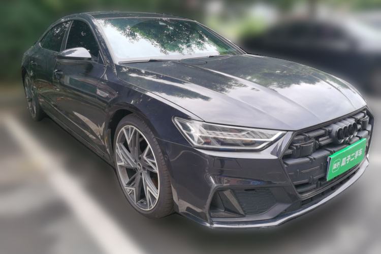 Used Audi A7L 2023 45 TFSI quattro S-line Black Warrior Edition Front Right 45 Deg