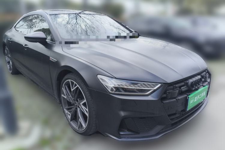 Used Audi A7L 2023 45 TFSI quattro S-line Black Warrior Edition Front Right 45 Deg