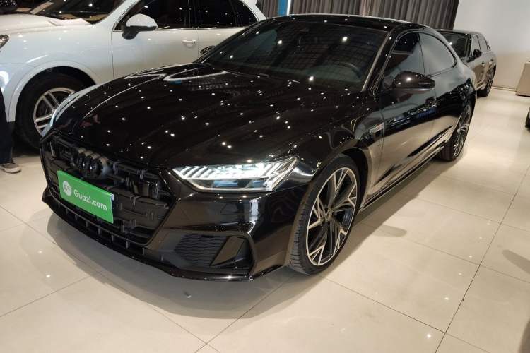 Used Audi A7L 2023 45 TFSI quattro S-line Black Warrior Edition Guazi used car, China used car export, Used car for sale, Used cars, Cheapest cars for sale