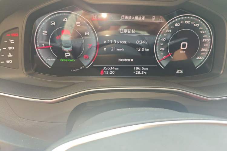 Used Audi A7L 2023 45 TFSI quattro S-line Shadow Warrior Edition Odometer Close Up