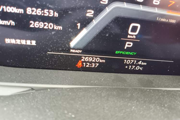 Used Audi A7L 2023 45 TFSI quattro S-line Black Warrior Edition Odometer Close Up