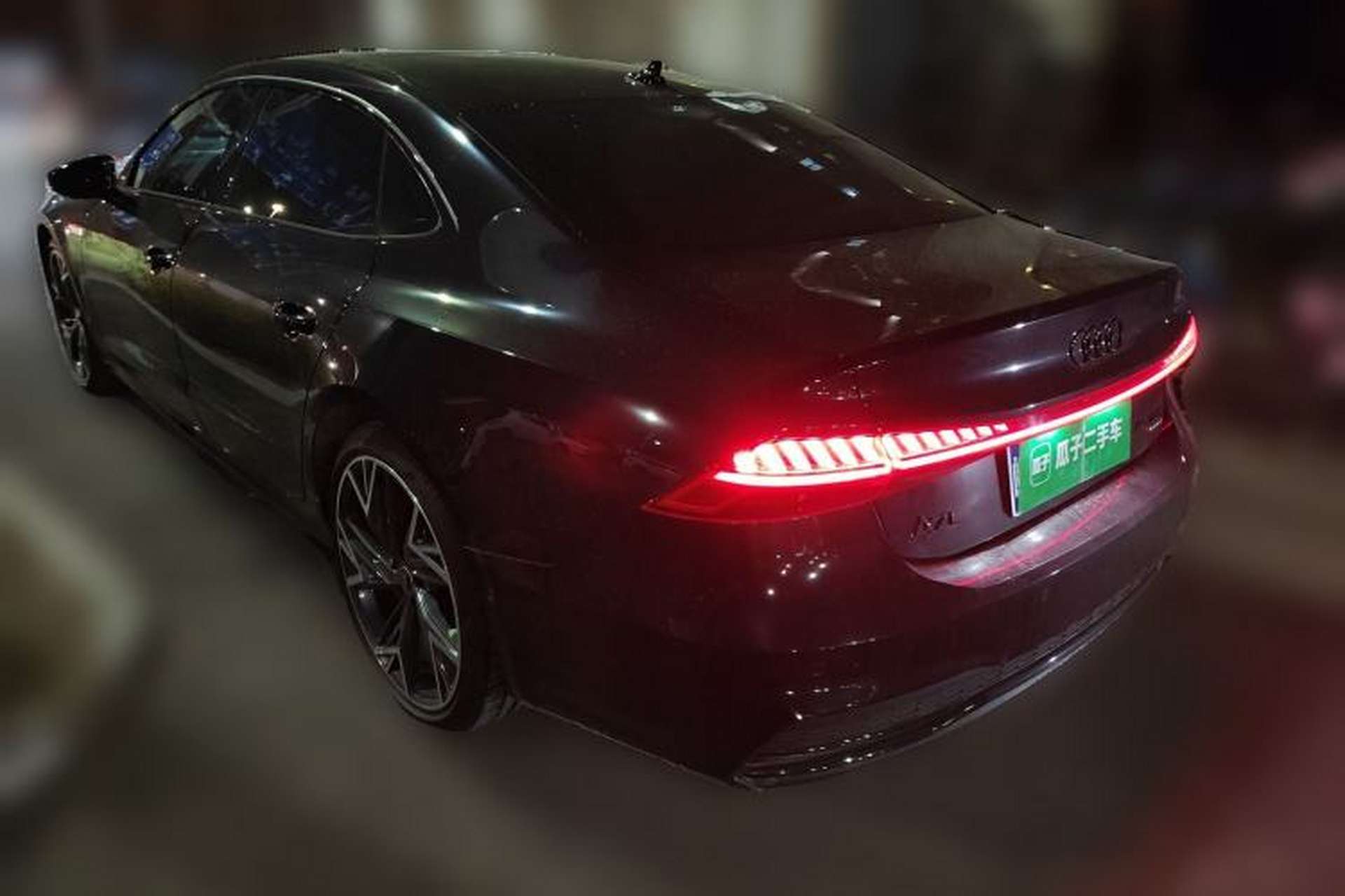Used Audi A7L 2023 45 TFSI quattro S-line Black Warrior Edition Rear Left 45 Deg