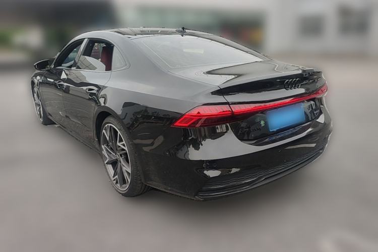 Used Audi A7L 2023 45 TFSI quattro S-line Black Warrior Edition Rear Left 45 Deg