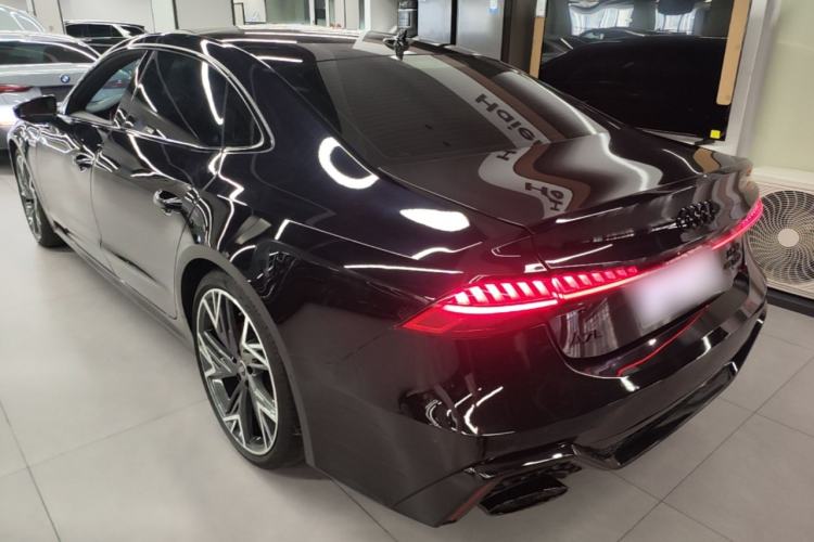 Used Audi A7L 2023 45 TFSI quattro S-line Black Warrior Edition Rear Left 45 Deg