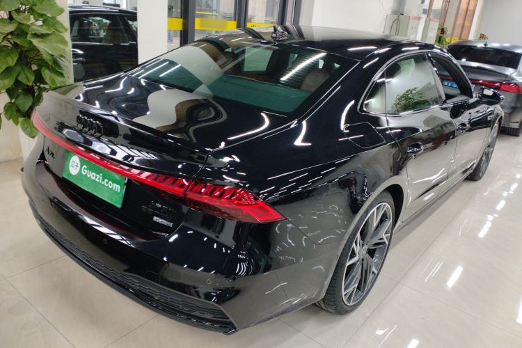 Used Audi A7L 2023 55 TFSI quattro S-line Black Warrior Edition Rear Right 45 Deg