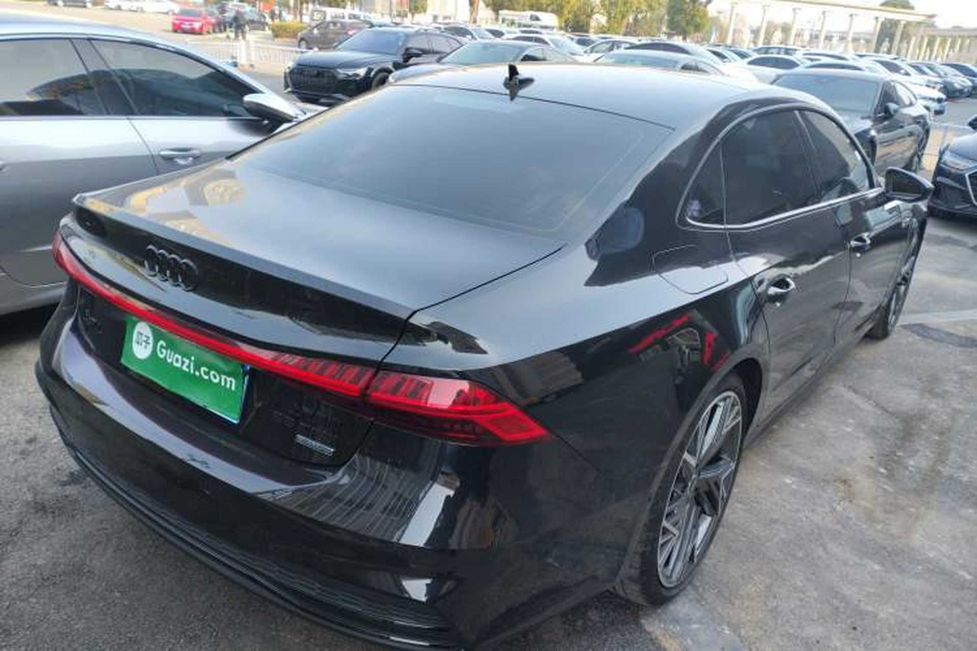 Used Audi A7L 2023 55 TFSI quattro S-line Black Warrior Edition Rear Right 45 Deg