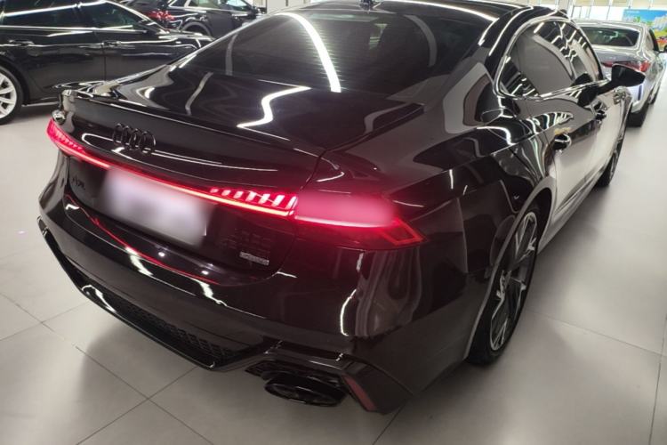 Used Audi A7L 2023 45 TFSI quattro S-line Black Warrior Edition Rear Right 45 Deg
