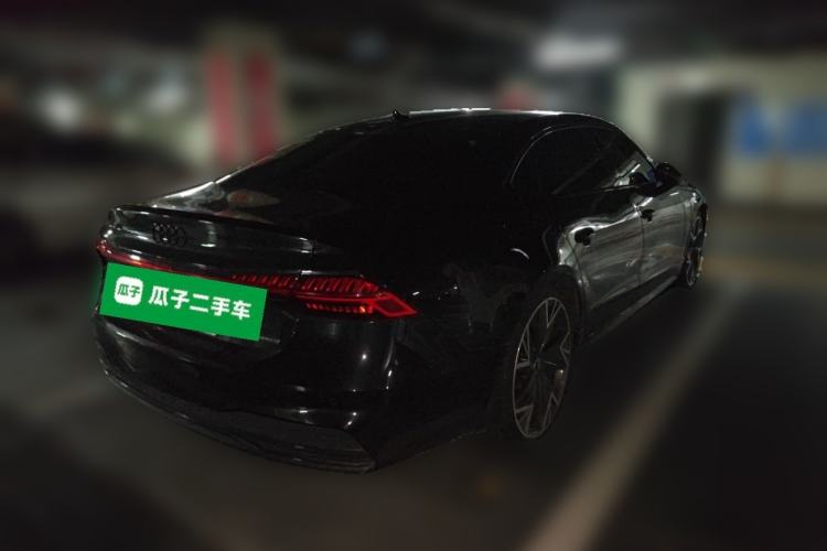 Used Audi A7L 2023 45 TFSI quattro S-line Shadow Warrior Edition Rear Right 45 Deg