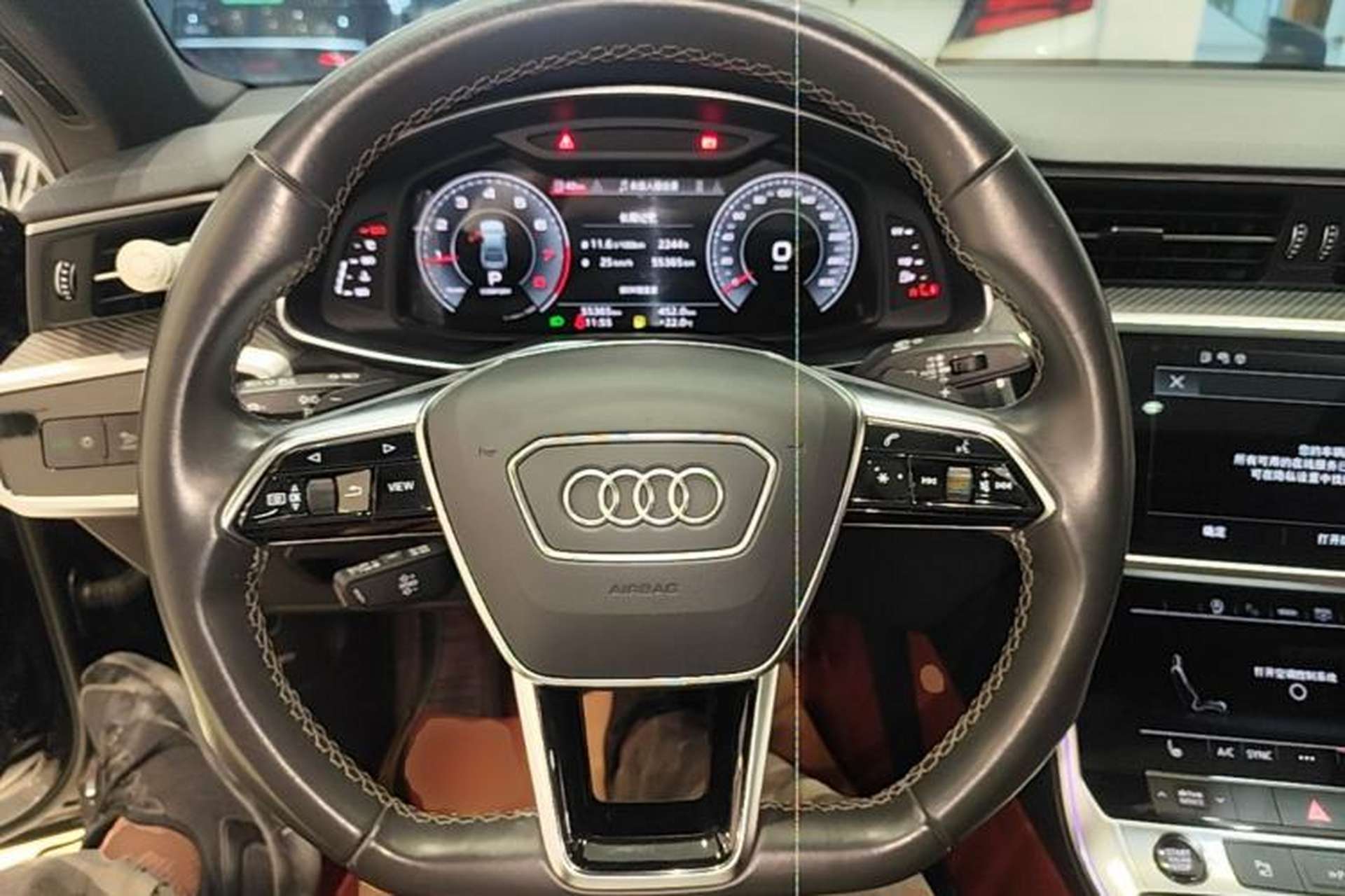 Used Audi A7L 2023 45 TFSI quattro S-line Shadow Warrior Edition Steering Wheel