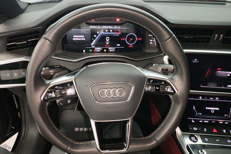 Used Audi A7L 2023 45 TFSI quattro S-line Black Warrior Edition Steering Wheel