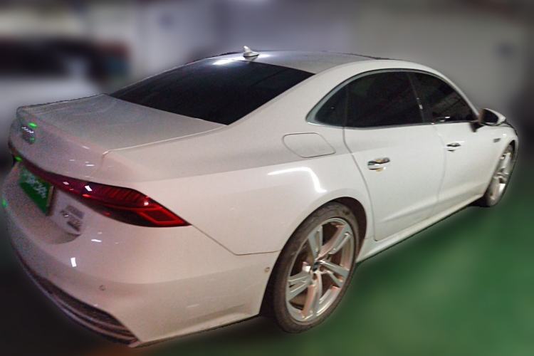 Used Audi A7L 2023 45 TFSI quattro S-line Shadow Warrior Edition Rear Right 45 Deg