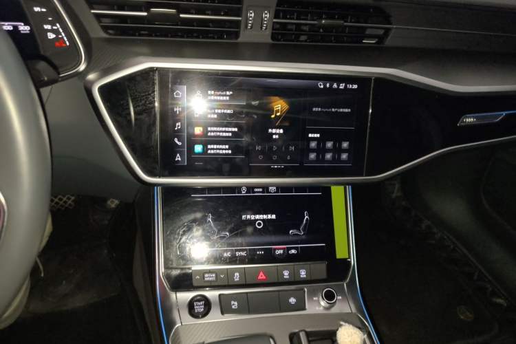 Used Audi A7L 2024 45TFSI S-line Dream-Building Edition Flow Crystal Package Audio And AC Panel