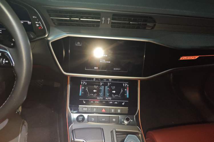 Used Audi A7L 2024 45 TFSI quattro S-line Black Warrior Edition Audio And AC Panel