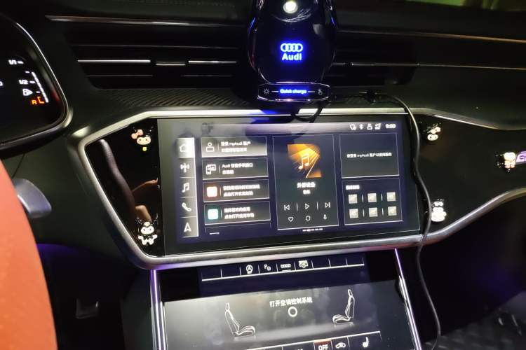 Used Audi A7L 2024 45 TFSI quattro S-line Black Warrior Edition Audio And AC Panel