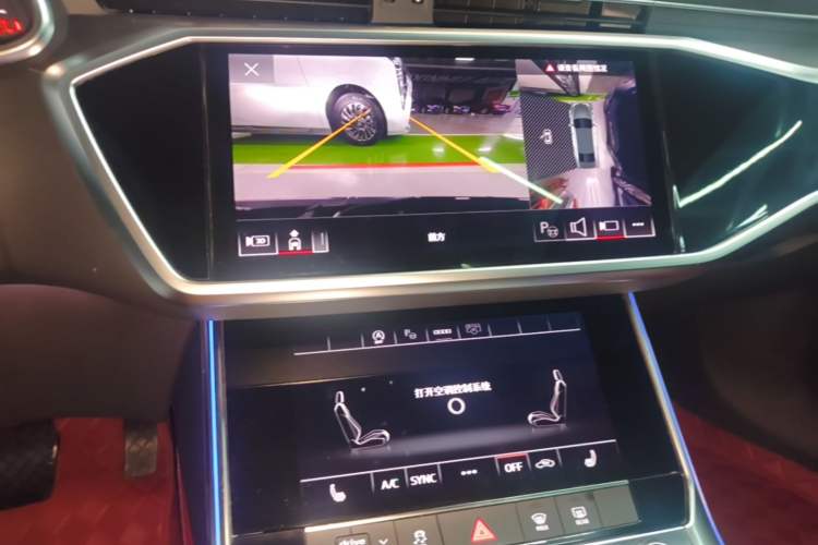 Used Audi A7L 2024 45 TFSI quattro Black Warrior Edition Audio And AC Panel