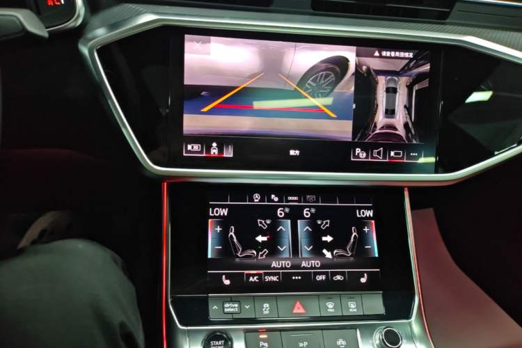 Used Audi A7L 2024 45 TFSI quattro Black Warrior Edition Audio And AC Panel