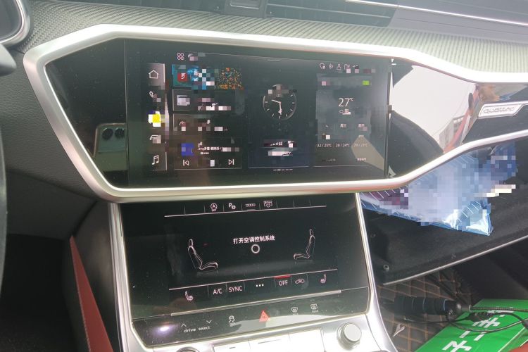 Used Audi A7L 2024 45 TFSI quattro Black Warrior Edition Audio And AC Panel