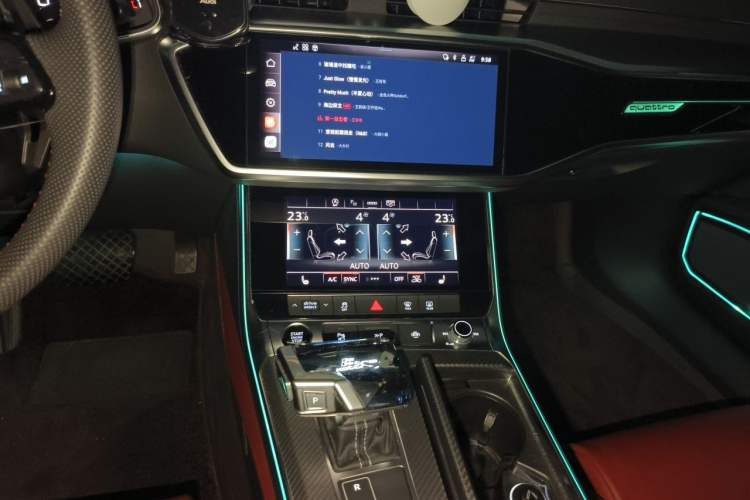Used Audi A7L 2024 45 TFSI quattro S-line Black Warrior Edition Audio And AC Panel