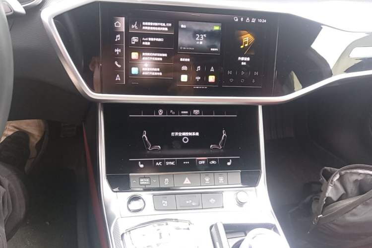 Used Audi A7L 2024 45 TFSI quattro S-line Black Warrior Edition Audio And AC Panel