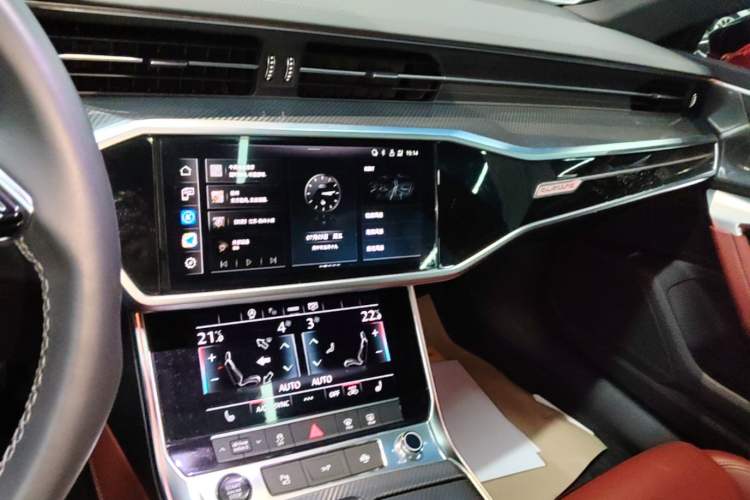 Used Audi A7L 2024 45 TFSI quattro Black Warrior Edition Audio And AC Panel