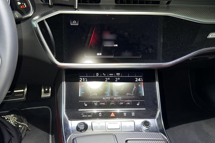 Used Audi A7L 2024 45 TFSI quattro Black Warrior Edition Audio And AC Panel