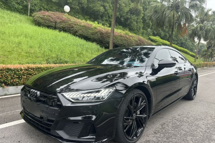 Used Audi A7L 2024 45 TFSI quattro S-line Black Warrior Edition Guazi used car, China used car export, Used car for sale, Used cars, Cheapest cars for sale