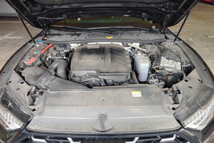 Used Audi A7L 2024 45 TFSI quattro Black Warrior Edition Engine Bay