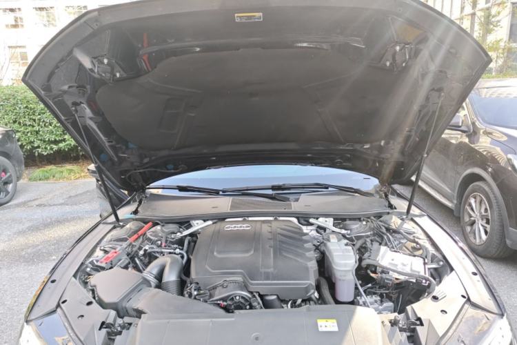 Used Audi A7L 2024 45 TFSI quattro Black Warrior Edition Engine Bay