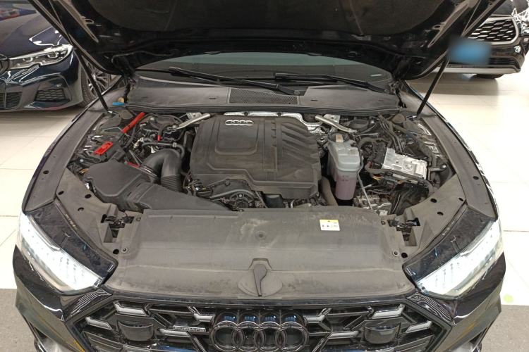 Used Audi A7L 2024 45 TFSI quattro Black Warrior Edition Engine Bay
