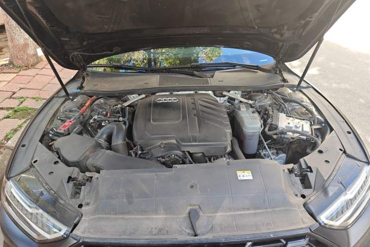 Used Audi A7L 2024 45 TFSI quattro Black Warrior Edition Engine Bay