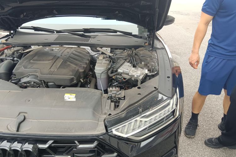 Used Audi A7L 2024 45 TFSI quattro Black Warrior Edition Engine Bay Left
