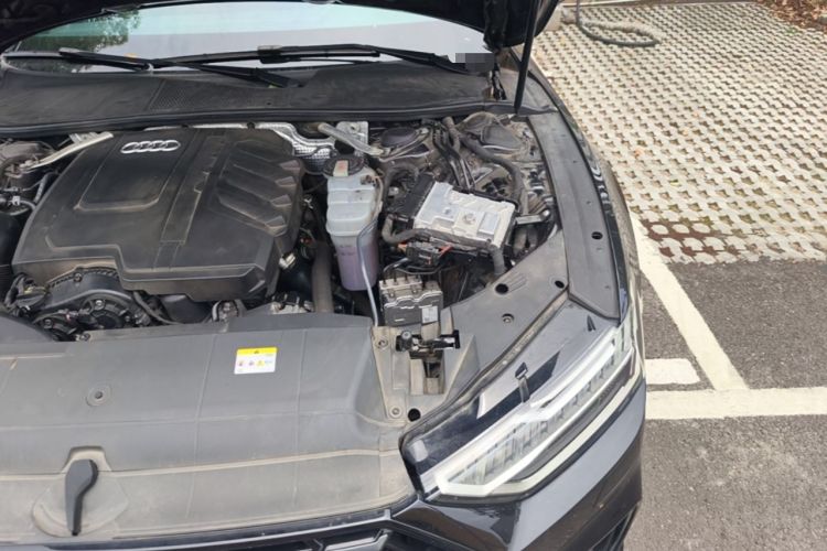 Used Audi A7L 2024 45 TFSI quattro Black Warrior Edition Engine Bay Left