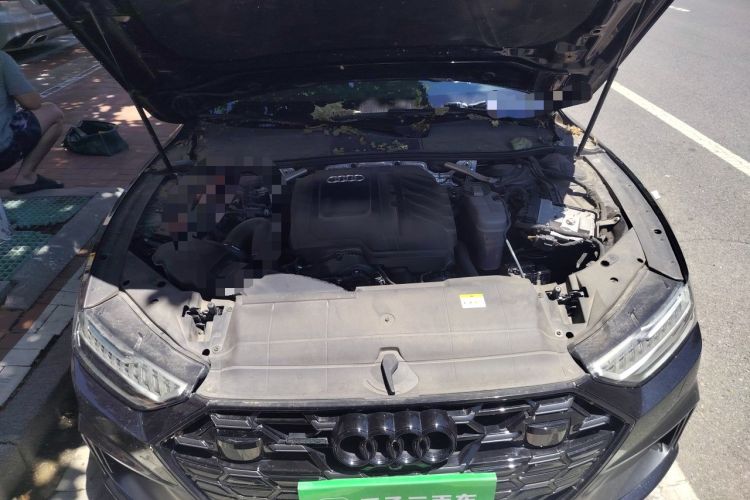 Used Audi A7L 2024 45 TFSI quattro Black Warrior Edition Engine Bay