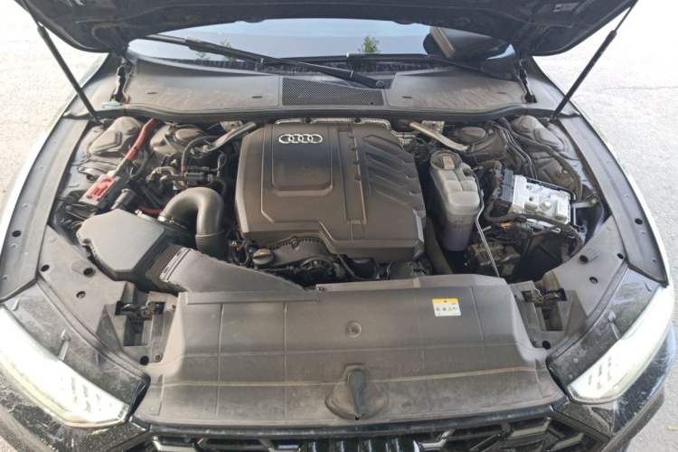 Used Audi A7L 2024 45 TFSI quattro Black Warrior Edition Engine Bay
