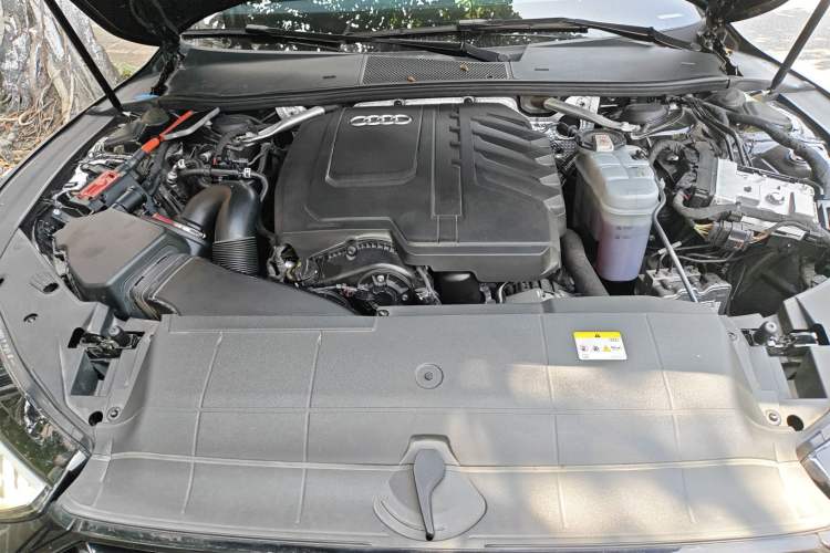Used Audi A7L 2024 45 TFSI quattro Black Warrior Edition Engine Bay
