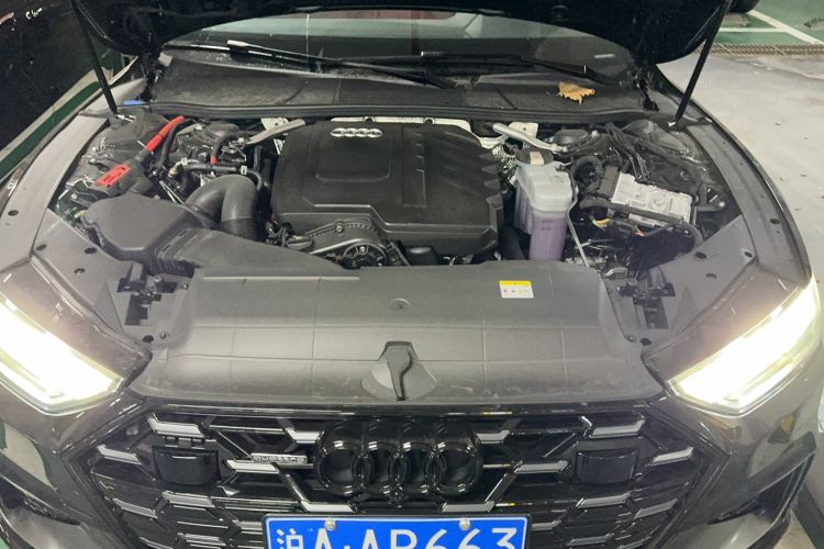 Used Audi A7L 2024 45 TFSI quattro Black Warrior Edition Engine Bay