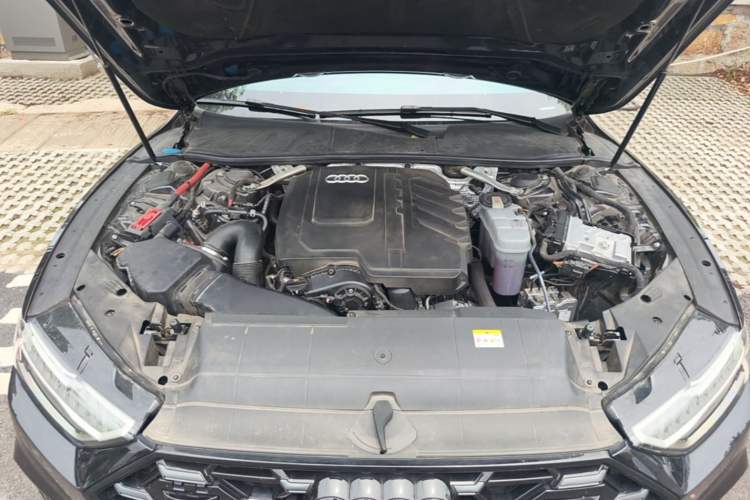 Used Audi A7L 2024 45 TFSI quattro Black Warrior Edition Engine Bay