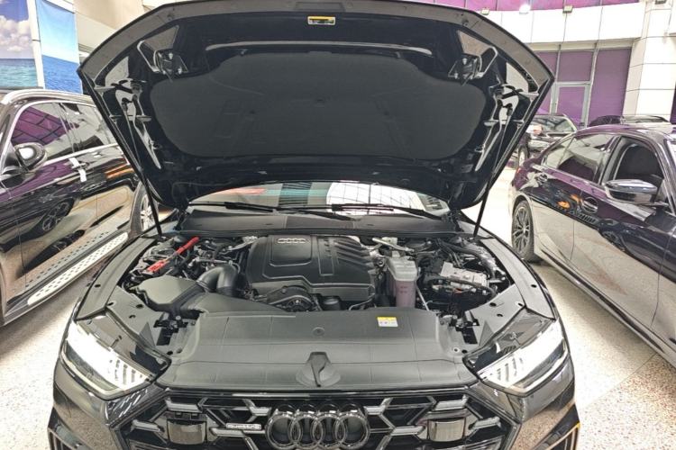 Used Audi A7L 2024 45 TFSI quattro Black Warrior Edition Engine Bay
