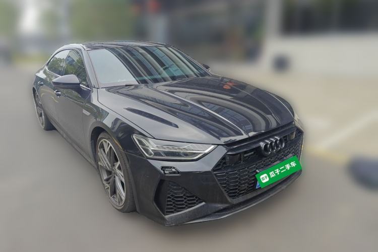 Used Audi A7L 2024 45 TFSI quattro Black Warrior Edition Front Right 45 Deg