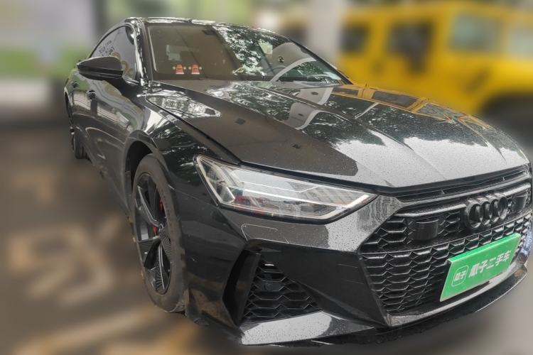 Used Audi A7L 2024 45TFSI S-line Dream-Building Edition Flow Crystal Package Front Right 45 Deg