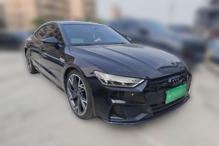 Used Audi A7L 2024 45 TFSI quattro S-line Black Warrior Edition Front Right 45 Deg