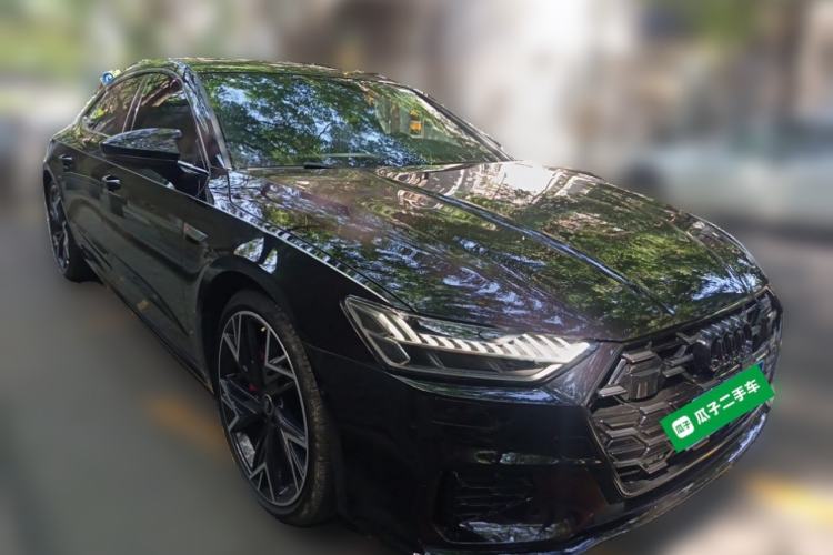 Used Audi A7L 2024 45 TFSI quattro Black Warrior Edition Front Right 45 Deg