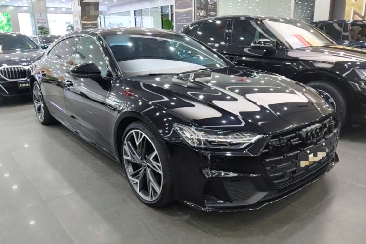 Used Audi A7L 2024 45 TFSI quattro S-line Black Warrior Edition Front Right 45 Deg