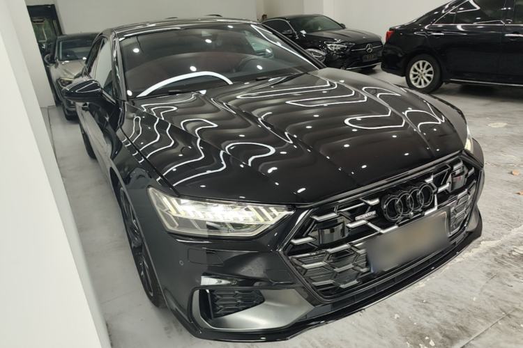 Used Audi A7L 2024 45 TFSI quattro Black Warrior Edition Front Right 45 Deg